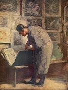 Honore  Daumier Der Kupferstich-Liebhaber oil on canvas